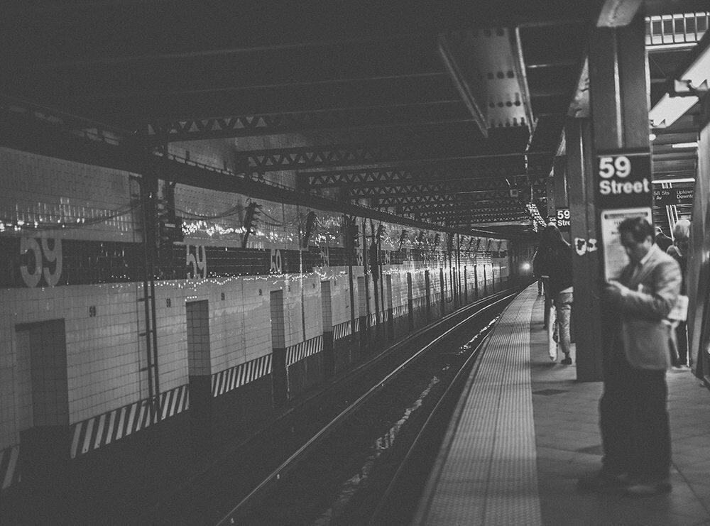 NYC subway street photography print