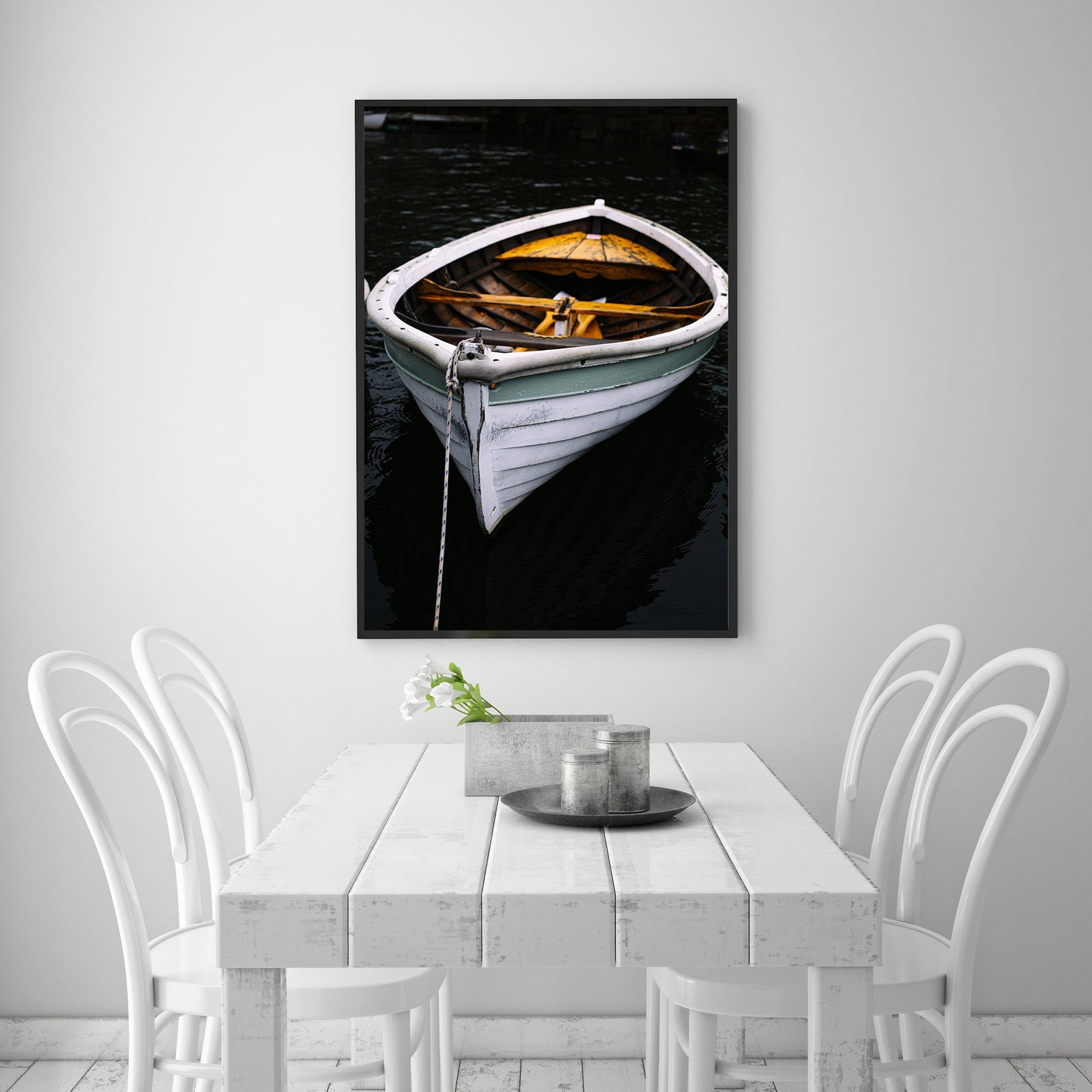 Rockport Maine Harbor Dory Print