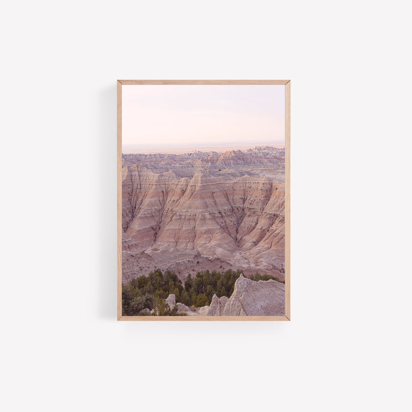 sunrise over badlands national park print