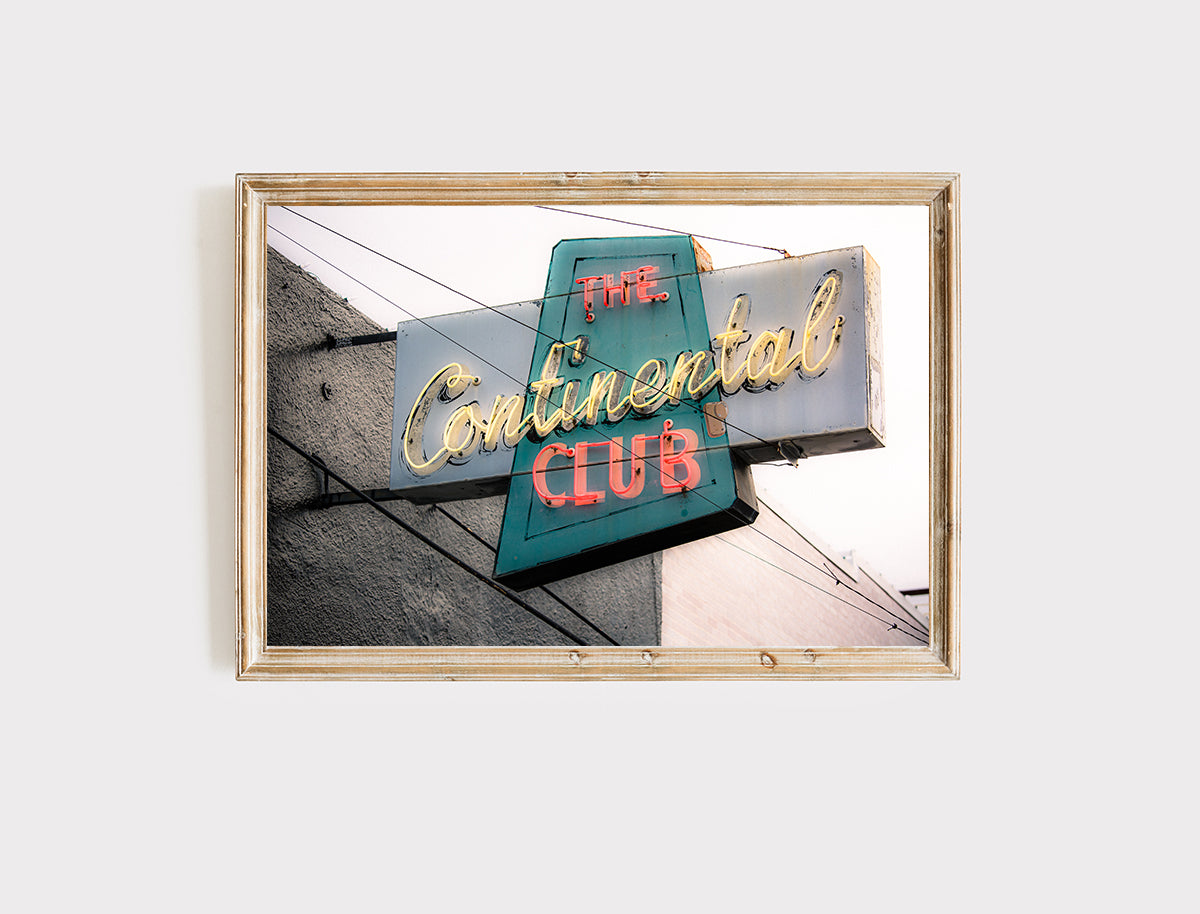 continental club austin print