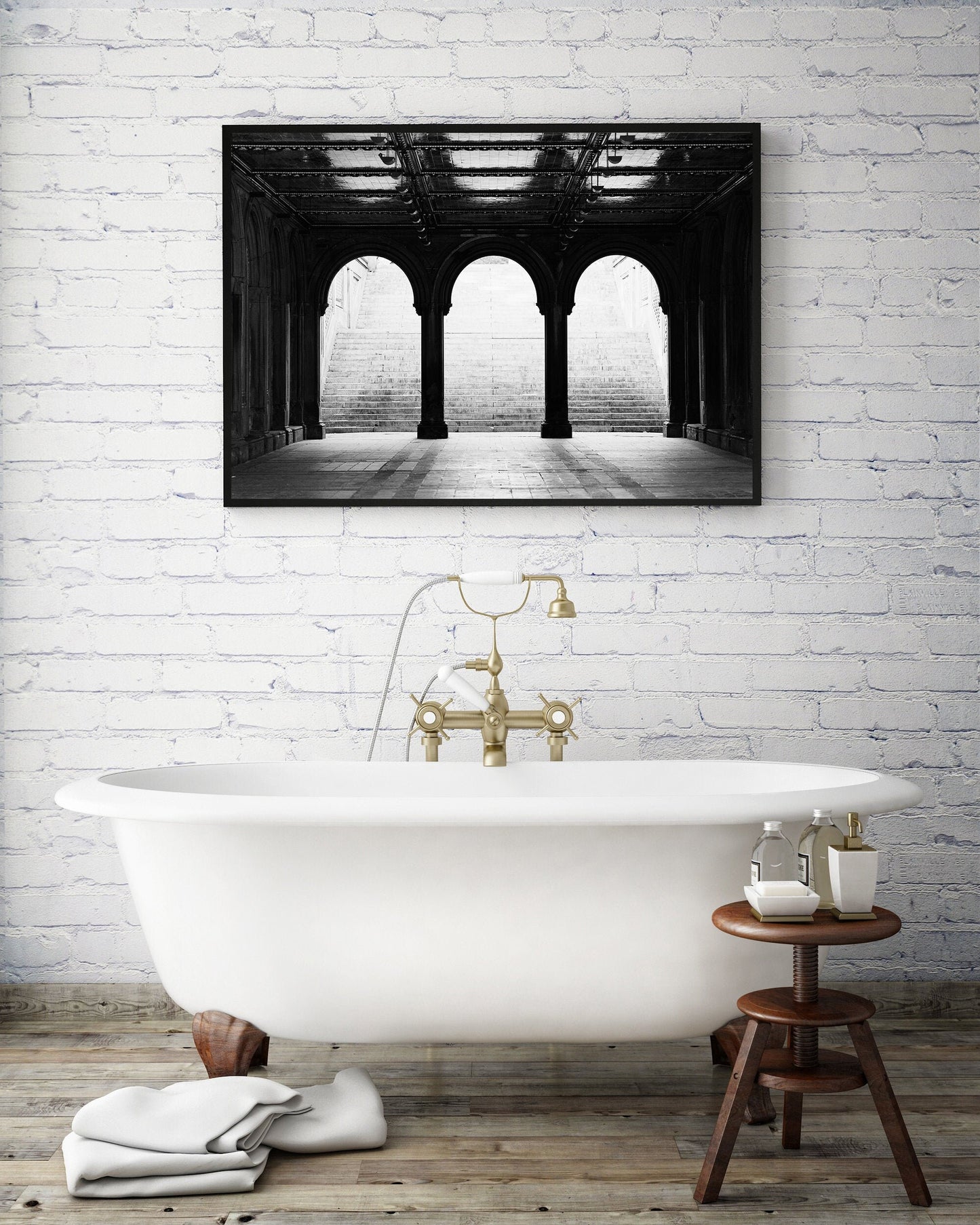 New York City Black and White Central Park Photography Print