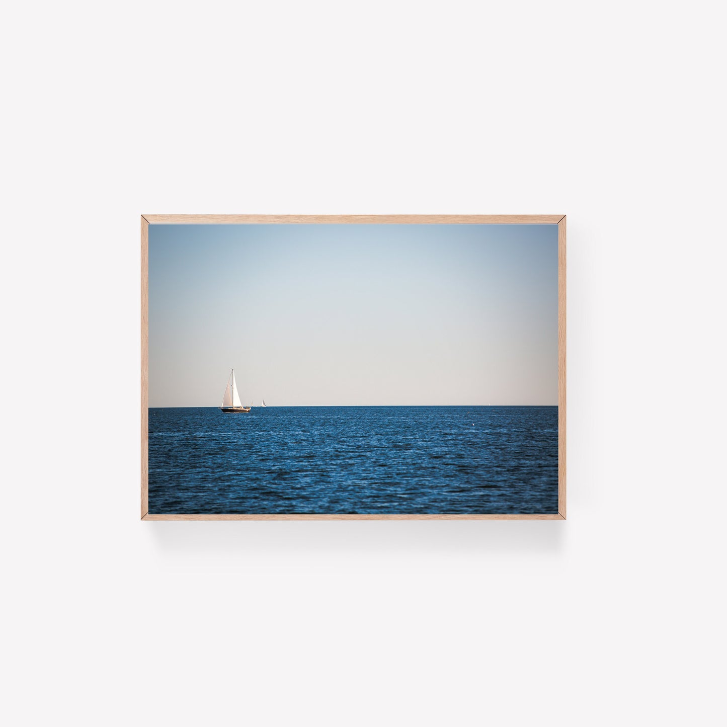 new england sailboats coastal waters print