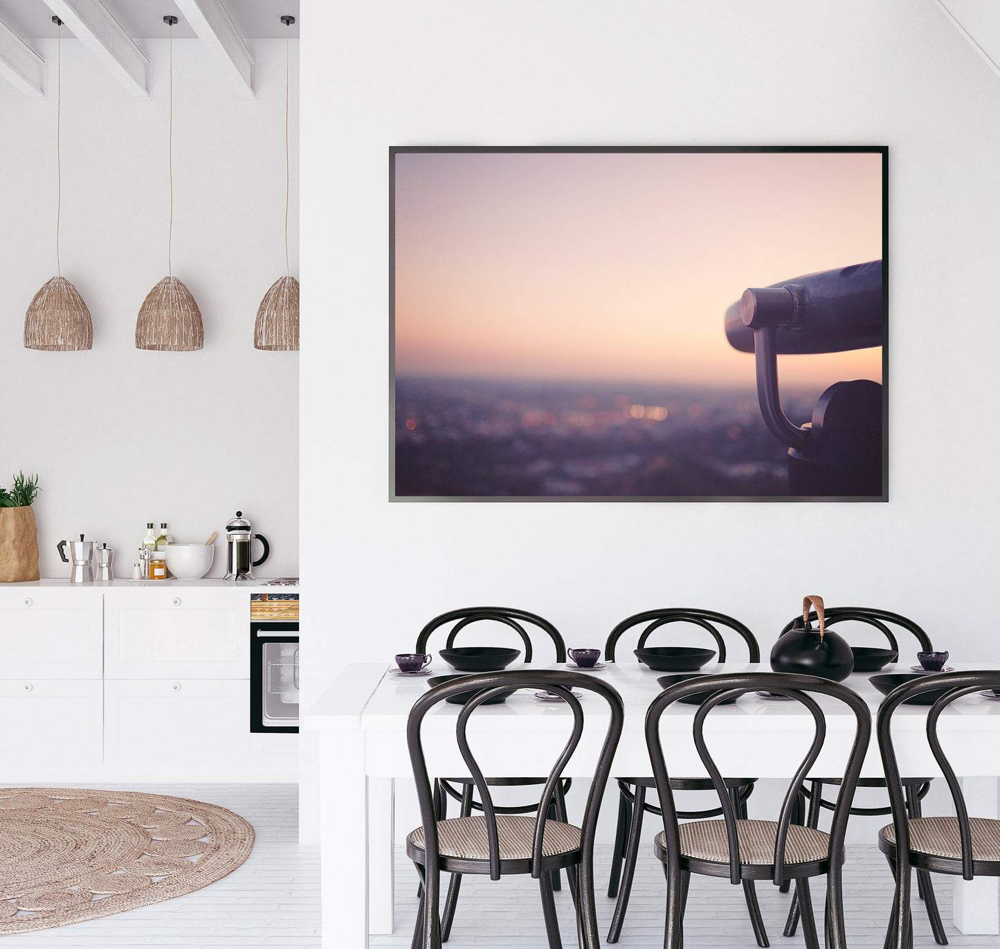 sunset view of los angeles from griffith observatory