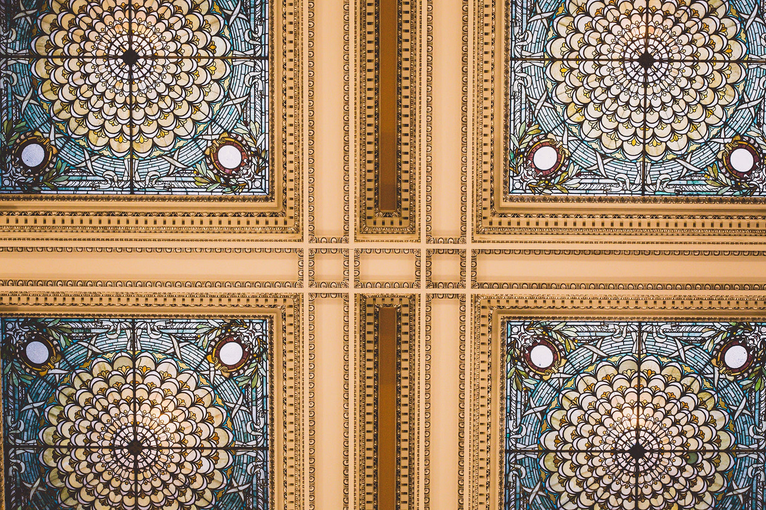 Photography print of the Library of Congress ceiling