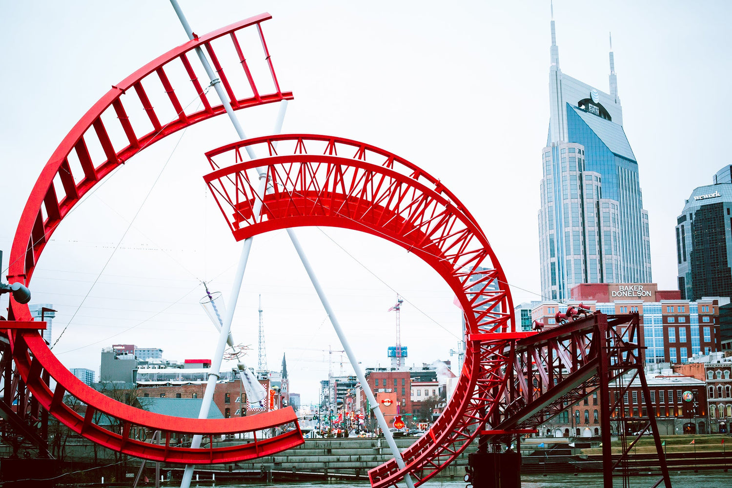 Nashville Riverfront Photography Print