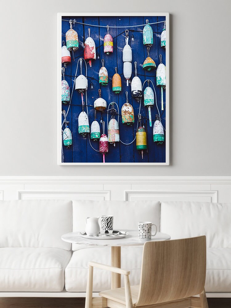 maine lobster buoys print