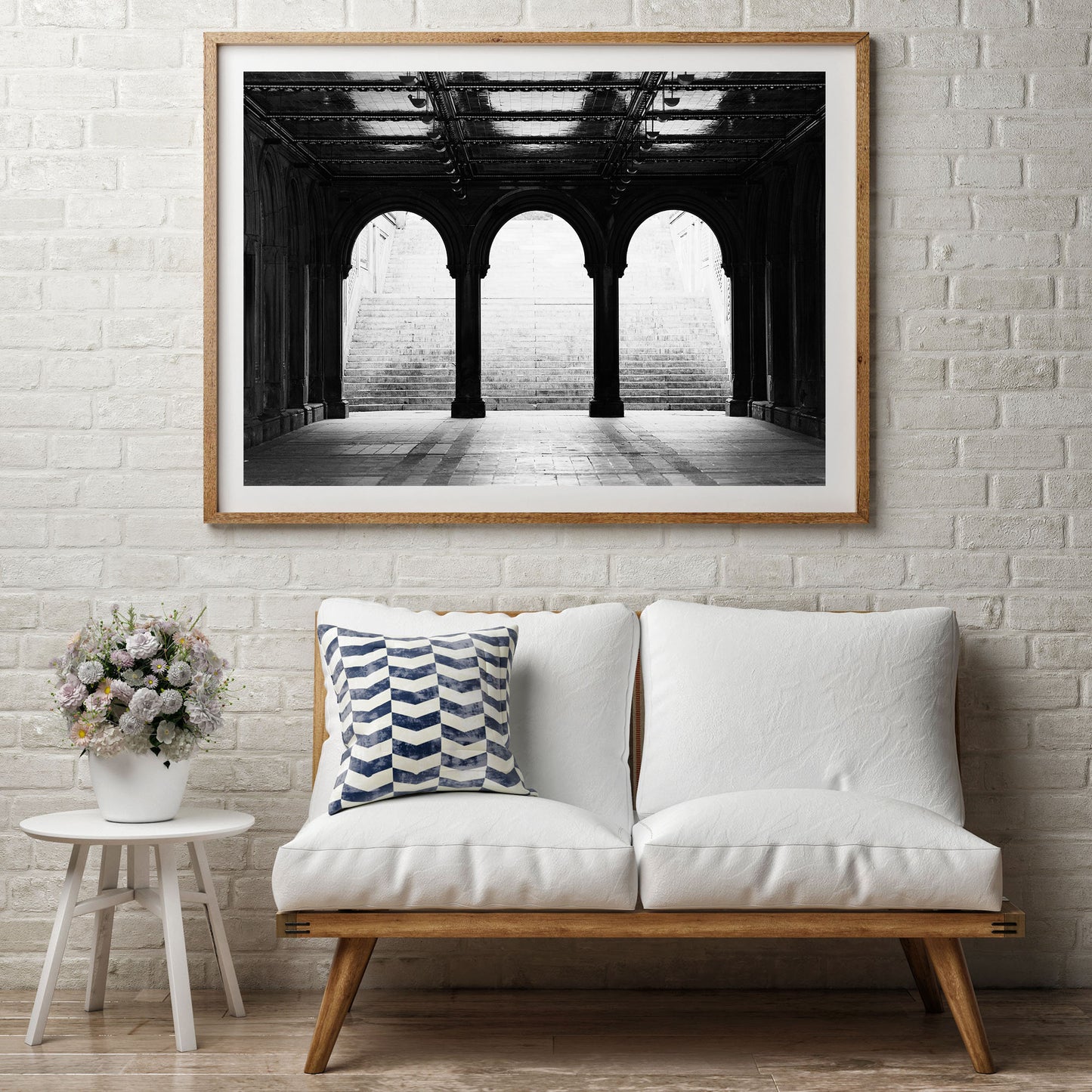 New York City Black and White Central Park Photography Print