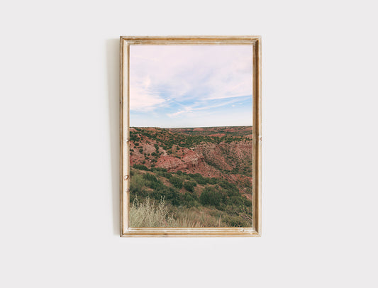 Sunset over Palo Duro Canyon Texas Landscape Photography Print